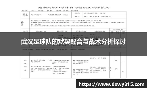 武汉足球队的默契配合与战术分析探讨