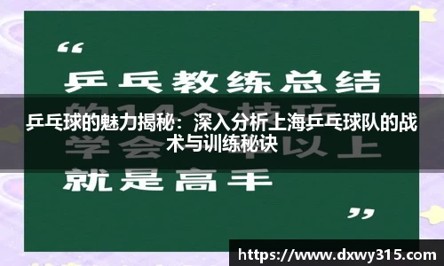 乒乓球的魅力揭秘：深入分析上海乒乓球队的战术与训练秘诀